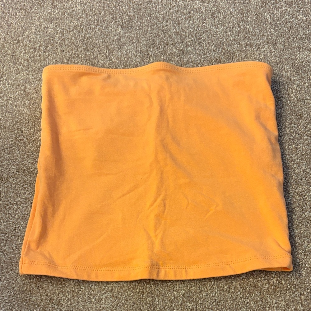 Old Navy Bright Orange Strapless Top